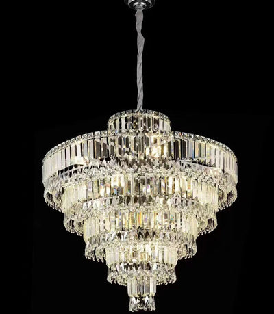 08819A-800 PENDANT LAMP D800*H670 IRON+CRYSTAL E14*20(WITHOUT BULB) WINDSOR