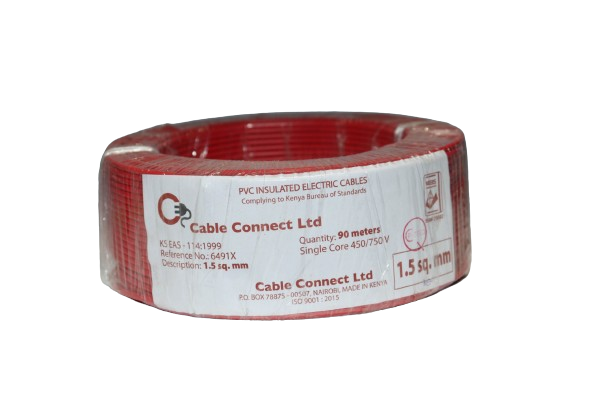 1.5MM Single Core Cable Red (90 MTR ROLL) – Thames Electrical