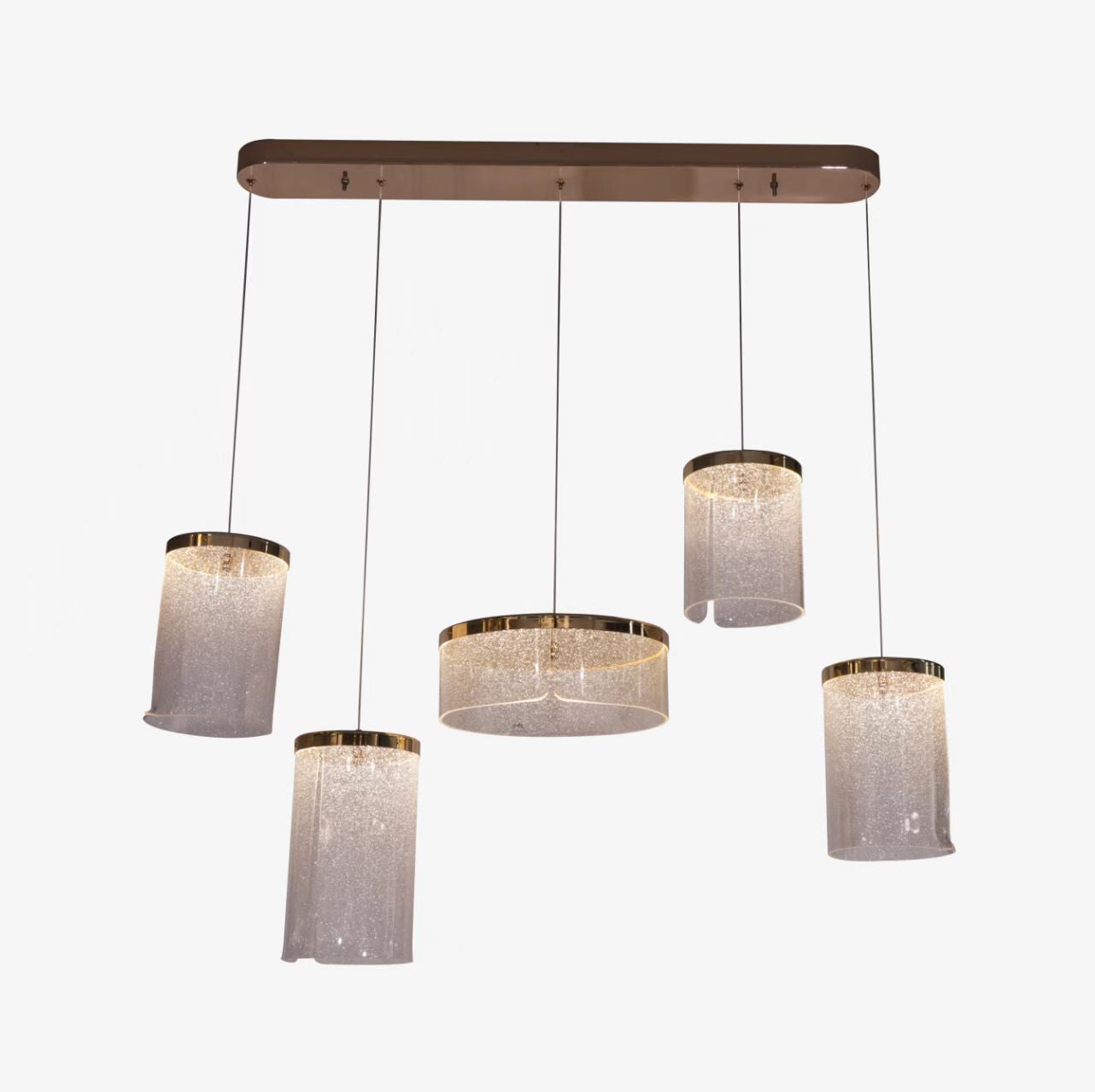 1662-5 PENDANT LAMP L900 ALUMINUM ALLOY+IRON+ACRYLIC WITH 3 COLORS OF LED WINDSOR