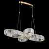 28018 PENDANT LAMP L900*W700 IRON+CRYSTAL WITH 3 COLORS OF LED WINDSOR