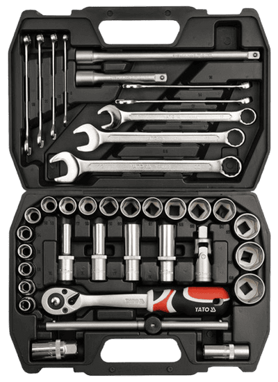 YATO Socket Set 1/2" 38pcs - YT-3876