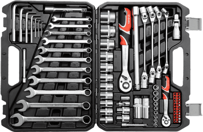 YATO Socket Set 1/4" and 1/2" 77pcs - YT-38781