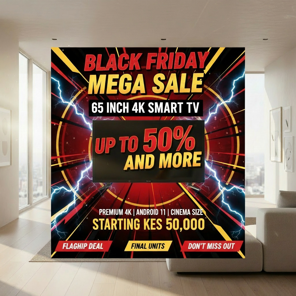65 Inch 4K Smart TV Black Friday Sale - UP TO 50% AND MORE