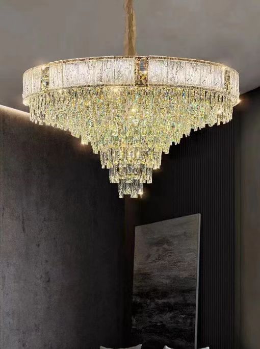 80298-800 PENDANT LAMP D800*H400 IRON+CRYSTAL+GLASS E14*17(WITHOUT BULB) WINDSOR