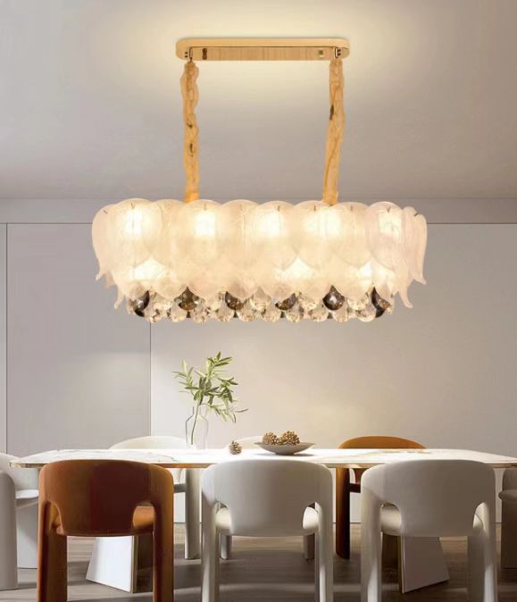 8222-L850 PENDANT LAMP L850 IRON+GLASS+CRYSTAL E14 (WITHOUT BULB) WINDSOR