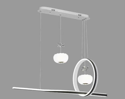 824 PENDANT LAMP L1000 IRON+ACRYLIC WITH LED 3000K WINDSOR