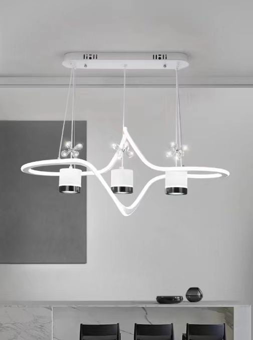 829 PENDANT LAMP L800 IRON+ACRYLIC WITH LED 3000K WINDSOR