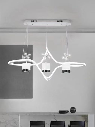 829 PENDANT LAMP L800 IRON+ACRYLIC WITH LED 3000K WINDSOR