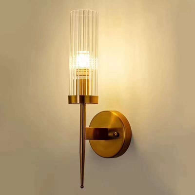 86035-1 GOLD WALL LAMP D120*H410 IRON+GLASS E14*1 (WITHOUT BULB) WINDSOR