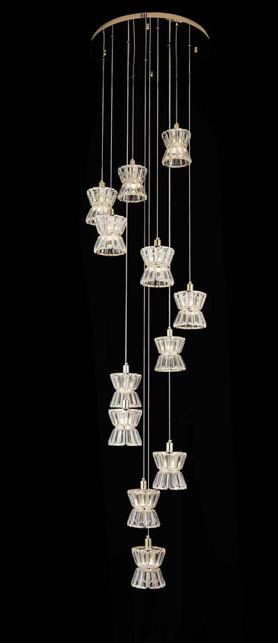 99354-12R PENDANT LAMP D600*H3000 IRON+CRYSTAL E14*12 (WITHOUT BULB) WINDSOR