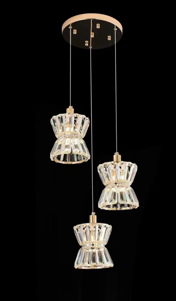 99354-3R PENDANT LAMP D250*H1000 IRON+CRYSTAL E14*3 (WITHOUT BULB) WINDSOR