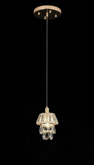 99356-1R PENDANT LAMP D100*H1000 IRON+CRYSTAL E14*1 (WITHOUT BULB) WINDSOR