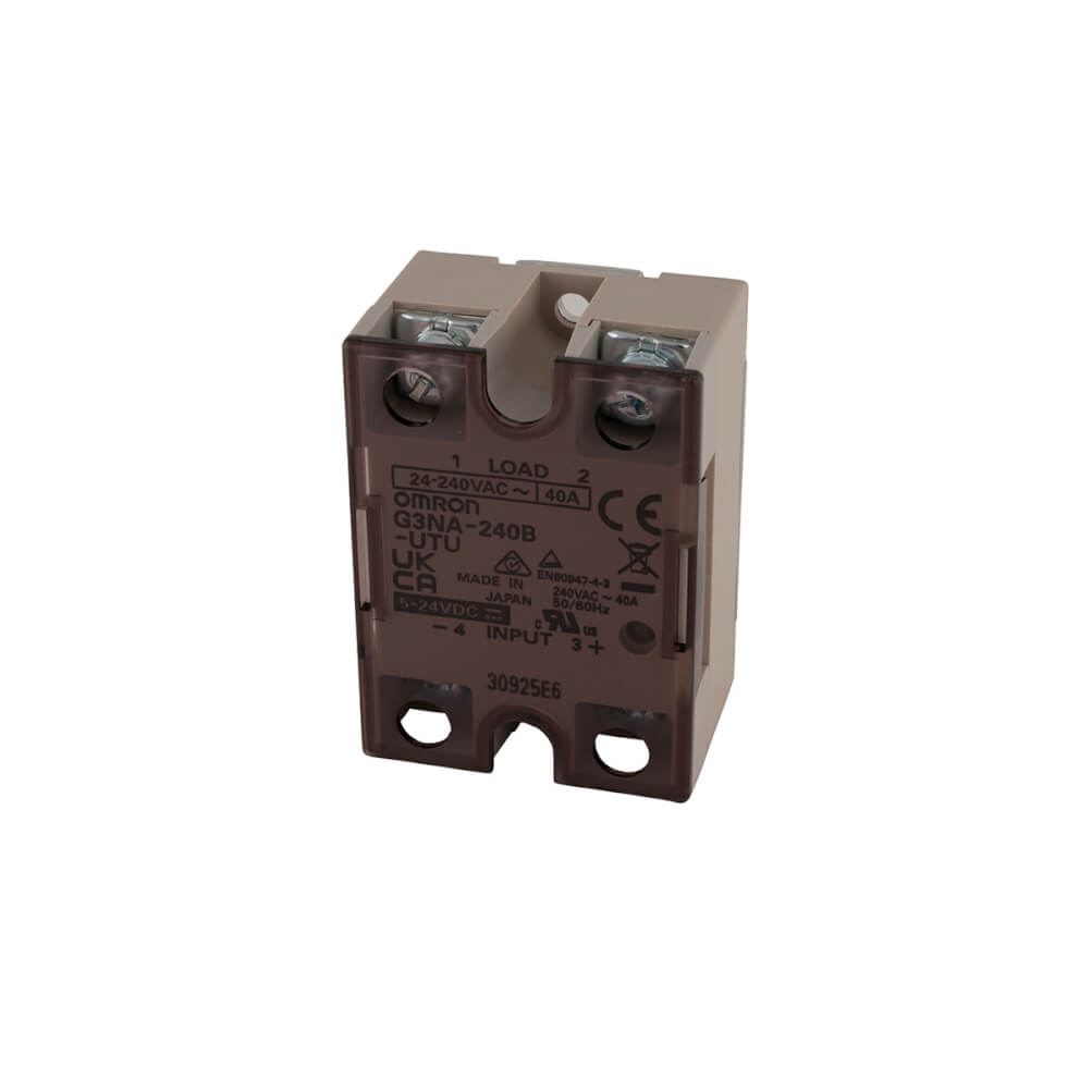 SOLID STATE RELAY, SURFACE MOUNTING, ZERO CROSSING, 1-POLE, 40 A, 24 TO 240 VAC G3NA-240B-UTU-VA OMRON