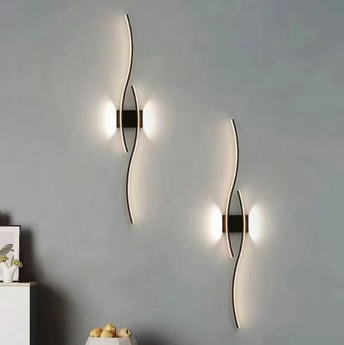 KY0664-600BK WALL LAMP 600 ALUMINUM ALLOY+IRON+PVC WITH LED 3000K+COB 3000K WINDSOR