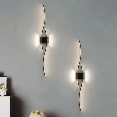 KY0664-600BK WALL LAMP 600 ALUMINUM ALLOY+IRON+PVC WITH LED 3000K+COB 3000K WINDSOR