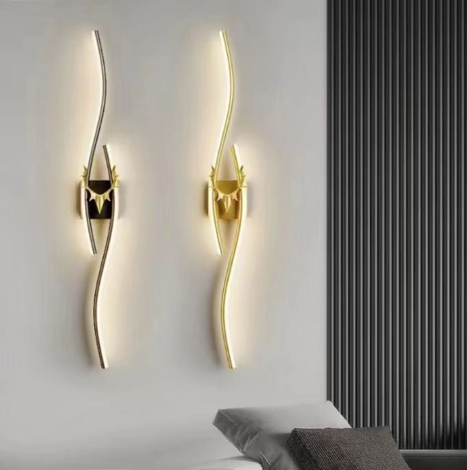 KY0665-600BK WALL LAMP 600 ALUMINUM ALLOY+IRON+PVC WITH LED 3000K WINDSOR