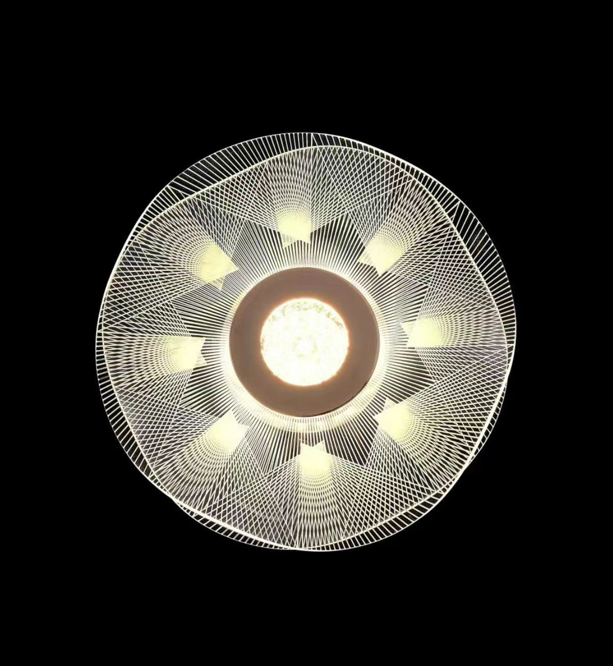 KY66114 CEILING LAMP D230 ALUMINUM ALLOY+IRON+ACRYLIC WITH 3 COLORS OF LED WINDSOR