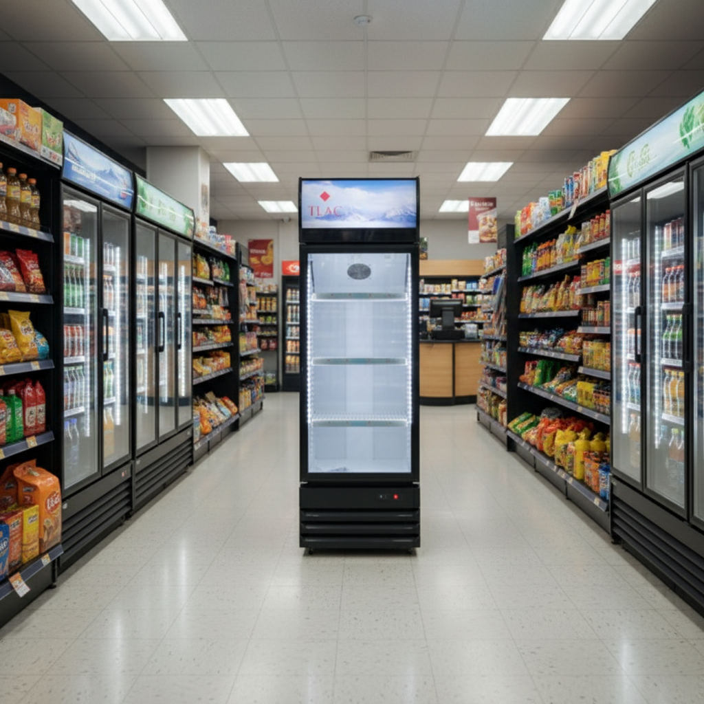 TLAC Showcase Fridge 228L - Glass Door Display Cooler (Model LC-D-228)