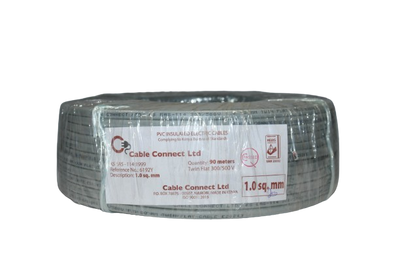 1mm-twin-flat-cable-grey-90-mtr-roll