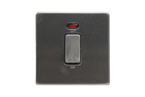 Windsor VIP Chrome 20A 1 Gang Double Pole Switch with Neon Indicator ...