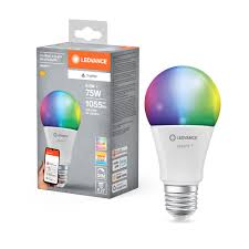 9.5W E27 LED LAMP SMART+MATTTER+WIFI 2700K-6500K MULTICOLOR RGBO CLAIC A 75 FROSTED LEDVANCE